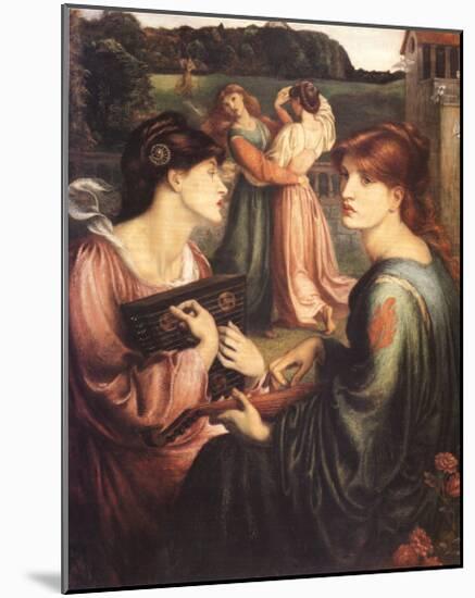 The Bower Meadow-Dante Gabriel Rossetti-Mounted Art Print