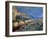 The Bowery at Night, 1895-William Louis Junior Sonntag-Framed Giclee Print