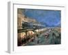 The Bowery at Night, 1895-William Louis Junior Sonntag-Framed Giclee Print