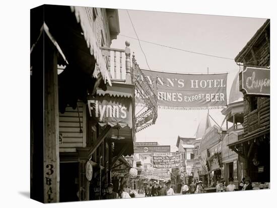 The Bowery, Coney Island, N.Y.-null-Stretched Canvas