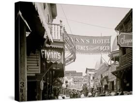 The Bowery, Coney Island, N.Y.-null-Stretched Canvas