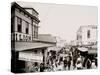 The Bowery, Looking East, Rockaway, N.Y.-null-Stretched Canvas