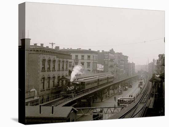 The Bowery Near Grand St., New York-null-Stretched Canvas