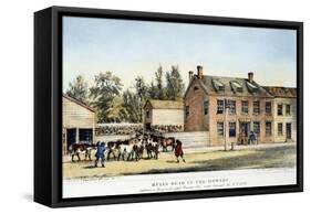 The Bowery, New York, 1783-null-Framed Stretched Canvas