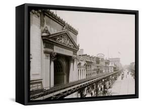 The Bowery, New York-null-Framed Stretched Canvas