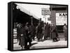 The Bowery, Noted as a Home for New York's Alcoholics, Prostitutes and the Homeless 1940s-null-Framed Stretched Canvas