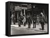 The Bowery, Noted as a Home for New York's Alcoholics, Prostitutes and the Homeless 1940s-null-Framed Stretched Canvas