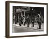 The Bowery, Noted as a Home for New York's Alcoholics, Prostitutes and the Homeless 1940s-null-Framed Photographic Print