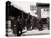 The Bowery, Noted as a Home for New York's Alcoholics, Prostitutes and the Homeless 1940s-null-Stretched Canvas