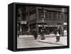 The Bowery, Noted as a Home for New York's Alcoholics, Prostitutes and the Homeless 1940s-null-Framed Stretched Canvas