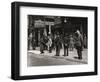 The Bowery, Noted as a Home for New York's Alcoholics, Prostitutes and the Homeless 1940s-null-Framed Photographic Print