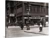 The Bowery, Noted as a Home for New York's Alcoholics, Prostitutes and the Homeless 1940s-null-Stretched Canvas