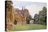 The Bowling Green, Berkeley Castle, Gloucestershire-George Soper-Stretched Canvas