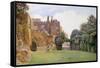 The Bowling Green, Berkeley Castle, Gloucestershire-George Soper-Framed Stretched Canvas