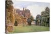 The Bowling Green, Berkeley Castle, Gloucestershire-George Soper-Stretched Canvas