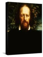 The "Bowman" Portrait of Alfred, Lord Tennyson, as Poet Laureate, 1864-George Frederick Watts-Stretched Canvas