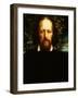 The "Bowman" Portrait of Alfred, Lord Tennyson, as Poet Laureate, 1864-George Frederick Watts-Framed Giclee Print