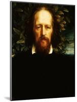 The "Bowman" Portrait of Alfred, Lord Tennyson, as Poet Laureate, 1864-George Frederick Watts-Mounted Giclee Print
