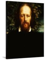 The "Bowman" Portrait of Alfred, Lord Tennyson, as Poet Laureate, 1864-George Frederick Watts-Stretched Canvas