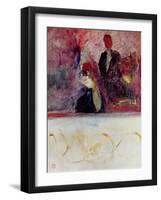 The Box at the Mascaron Dore, 1893-Henri de Toulouse-Lautrec-Framed Giclee Print