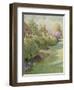 The Box Hedge, Warborough, Oxon-Charles Edwin Flower-Framed Giclee Print