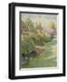 The Box Hedge, Warborough, Oxon-Charles Edwin Flower-Framed Giclee Print