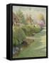 The Box Hedge, Warborough, Oxon-Charles Edwin Flower-Framed Stretched Canvas