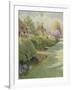 The Box Hedge, Warborough, Oxon-Charles Edwin Flower-Framed Giclee Print