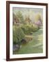 The Box Hedge, Warborough, Oxon-Charles Edwin Flower-Framed Giclee Print