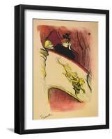 'The Box with the Gilded Mask', 1893, (1946)-Henri de Toulouse-Lautrec-Framed Giclee Print