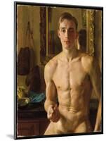 The Boxer, 1933 (Oil on Canvas)-Konstantin Andreevic Somov-Mounted Giclee Print