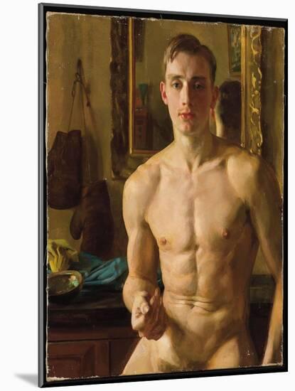 The Boxer, 1933 (Oil on Canvas)-Konstantin Andreevic Somov-Mounted Giclee Print