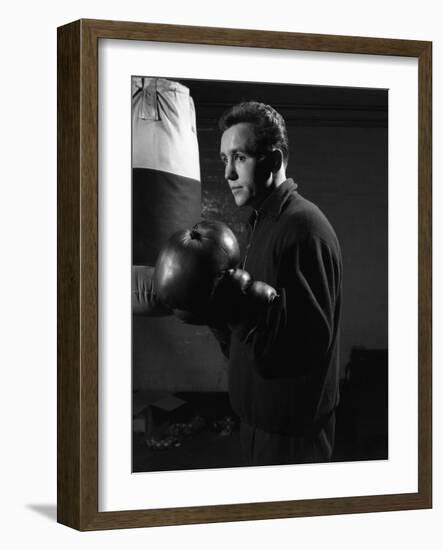 The Boxer, a Sunderland Miner, 1964-Michael Walters-Framed Photographic Print