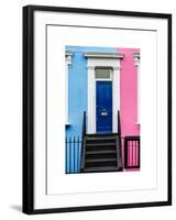 The Boy and Girl Home - Building Facade Colors Blue and Pink - Portobello Road - Notting Hill - UK-Philippe Hugonnard-Framed Photographic Print