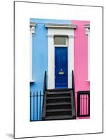 The Boy and Girl Home - Building Facade Colors Blue and Pink - Portobello Road - Notting Hill - UK-Philippe Hugonnard-Mounted Photographic Print