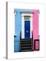 The Boy and Girl Home - Building Facade Colors Blue and Pink - Portobello Road - Notting Hill - UK-Philippe Hugonnard-Stretched Canvas