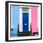 The Boy and Girl Home - Building Facade Colors Blue and Pink - Portobello Road - Notting Hill - UK-Philippe Hugonnard-Framed Photographic Print