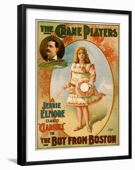 The Boy from Boston - Claribel-Courier-Framed Art Print