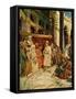 The boy Jesus at the temple - Bible-William Brassey Hole-Framed Stretched Canvas