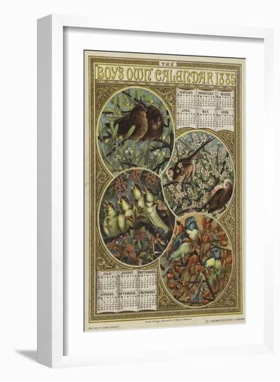 The Boy's Own Calendar 1885-null-Framed Giclee Print