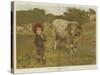 The Boy That Drove the Sheep-William Weekes-Stretched Canvas