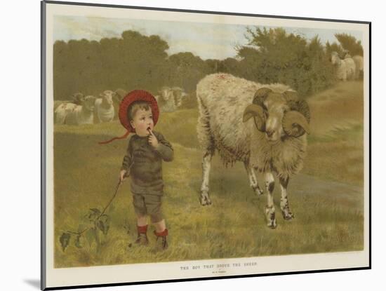 The Boy That Drove the Sheep-William Weekes-Mounted Giclee Print