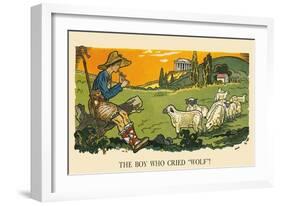 The Boy Who Creid "Wolf"!-Hauman-Framed Premium Giclee Print