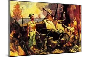 The Boy Who Stood on the Burning Deck-McConnell-Mounted Giclee Print