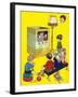 The Boy Who Wanted to Be on Television-Jesus Blasco-Framed Giclee Print