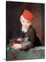 The Boy with the Cherries, 1859-Edouard Manet-Stretched Canvas