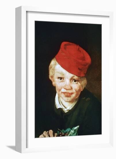 The Boy with the Cherries, Detail, 1859-Edouard Manet-Framed Giclee Print