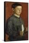 The Boy with the Quill (The Pupil, the Artist's Brother August) 1875-Ferdinand Hodler-Framed Stretched Canvas