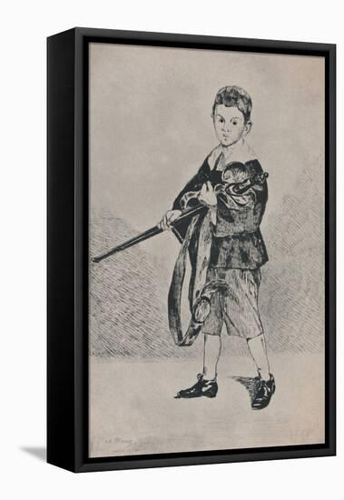 'The Boy with the Sword', 1862, (1946)-Edouard Manet-Framed Stretched Canvas
