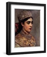 The Boyar Woman, 1890-Konstantin Yegorovich Makovsky-Framed Giclee Print